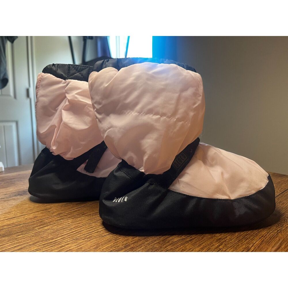 Bloch Linna & Max Warm Up Booties Dance Ballet Black Pink Size M